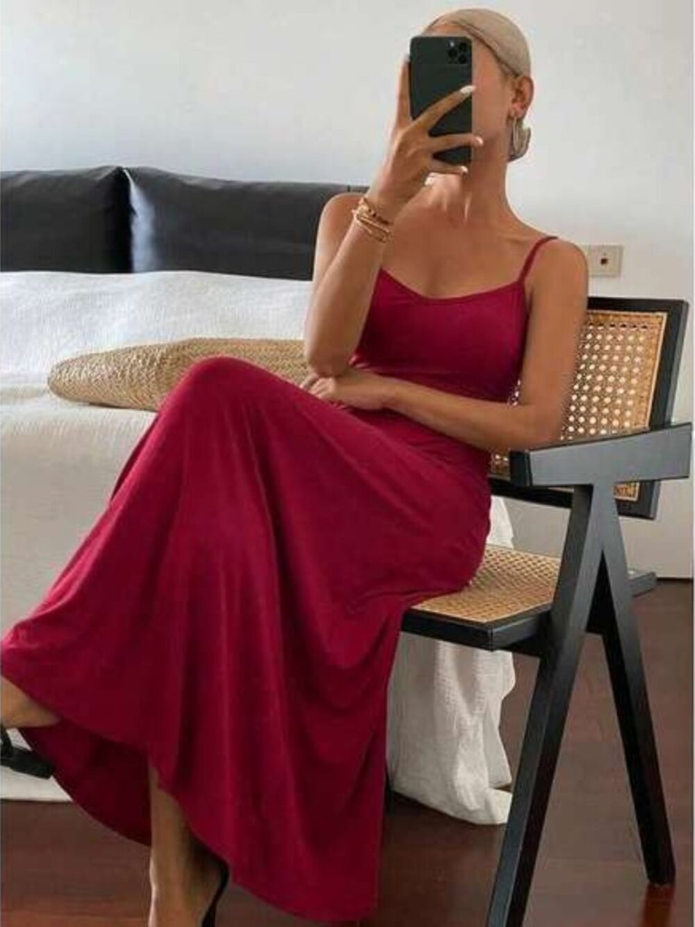 DAZY New Solid Color Beach Long Dress For Sun Dress